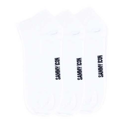 Комплект однотонных носков Sammy Icon Ankle Solid - 3 Pair Set - White в Милавица
