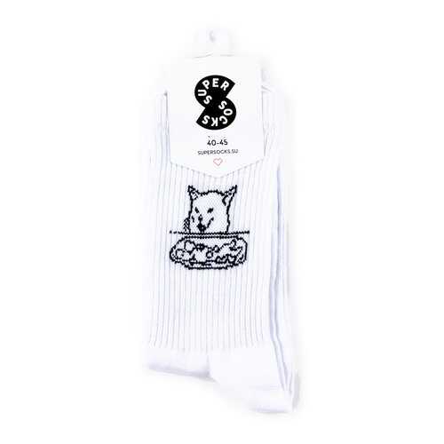 Носки Super Socks Кот Мем белые 35-40 в Милавица